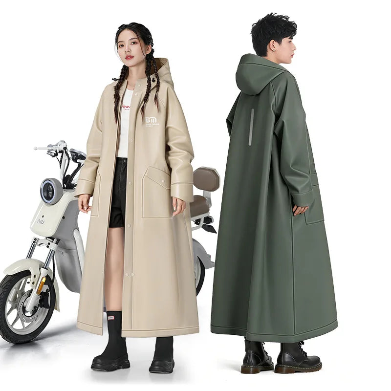 អាវភ្លៀងរថយន្តអគ្គិសនី Poncho សម្រាប់បុរស និងស្ត្រី ការពារព្យុះភ្លៀង អាវក្រៅវែងសម្រាប់មនុស្សធំ