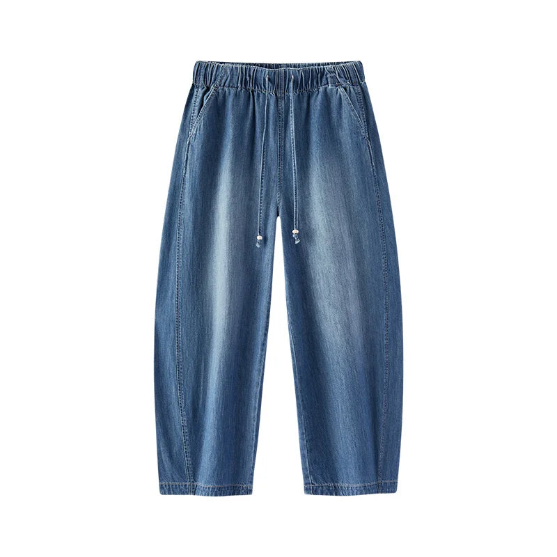 Semir Women Jeans Cotton 2026 Elastic Waist 3D Cut Ankle Length Urban Casual Everyday Style Soft Comfortable Daily Wear