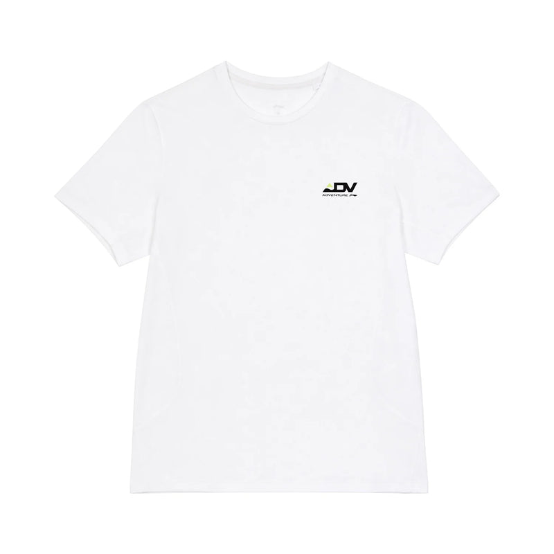អាវយឺតរត់បុរស Li-Ning 100% Polyester ទំហំធម្មតា កមូល ដៃខ្លី ខ្យល់ចេញចូលបាន ATSW153