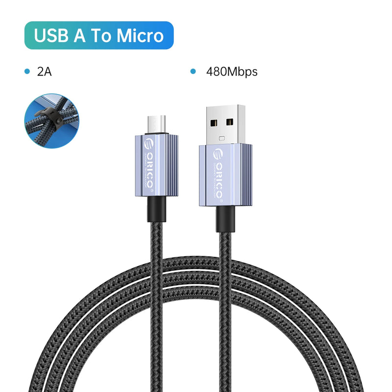 ORICO Micro USB Cable Android Charger Fast Charging Cords 2.4A USB Data Cable for Samsung Galaxy Edge Note 5 Kindle