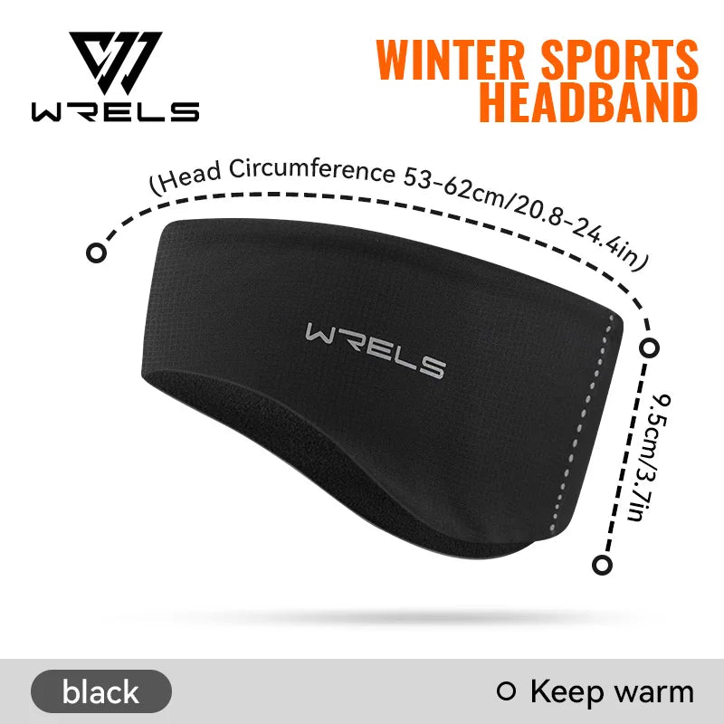 WRELS Warm Fleece Earmuffs Ear Muffs Winter Cover Cold Weather Moisture Wicking Winter Warm Fleece Headband for Outdoors Sports
