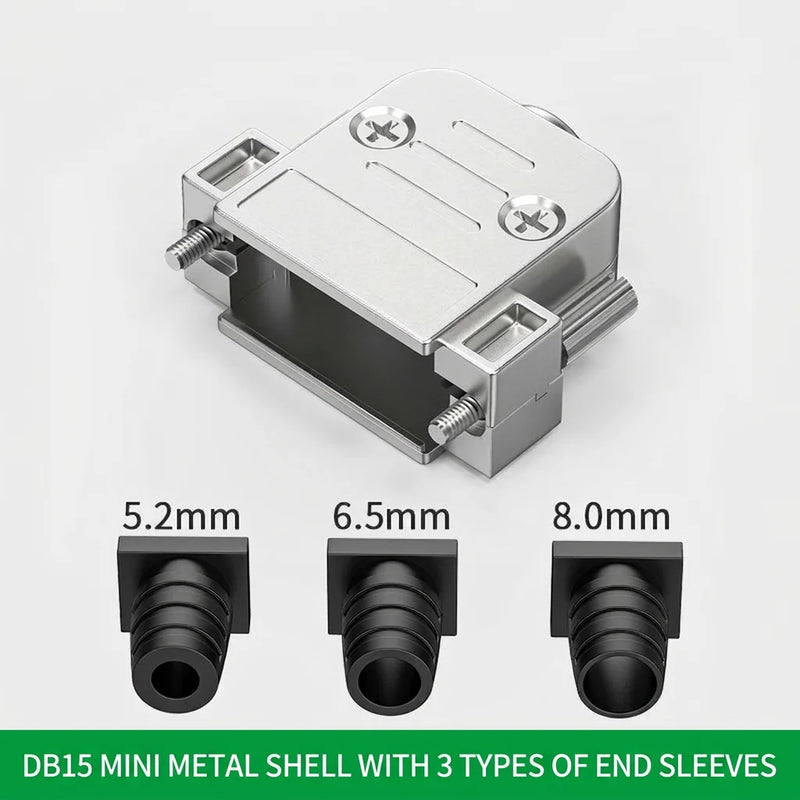 DIVEDEER Industrial Gold-Plated DB15 DB25 Connectors Male Female Parallel Ports with Metal Shells 25-Pin Plugs Industrial Use