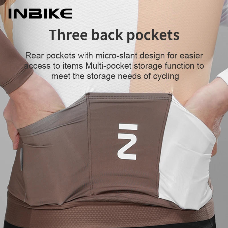 INBIKE Men's Cycling Long Sleeve Spring MTB Cycling Jersey Quick-drying Bicycle Tops Biking Clothing Breathable MTB Bike Clothes