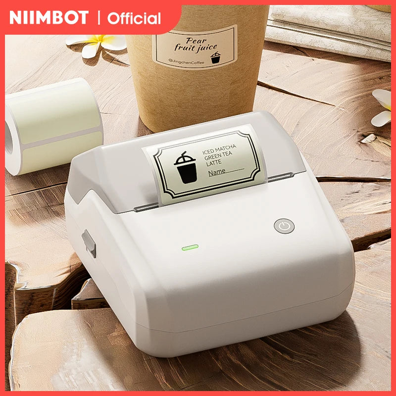 NIIMBOT B31 Thermal Label Printer Print Width 20-77mm Wireless Barcode Sticker Maker Pocket Label Maker for Business