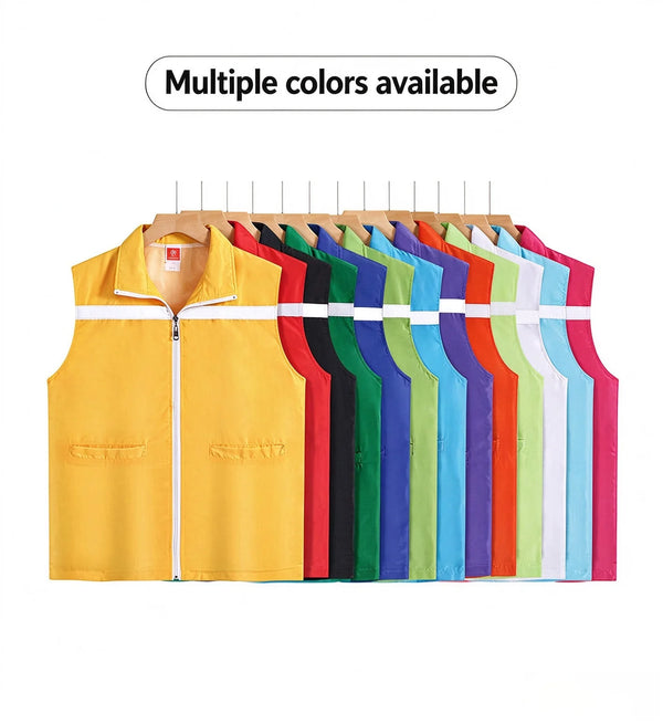 13 colors Volunteer vest customization breathable lightweight vest supermarket work clothes custom team logo