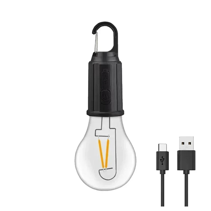 Solar Powered LED Camping Lamp USB Charging LED Lighting Lantern Waterproof Portable Handheld Lamp for Outdoor BBQ Camping