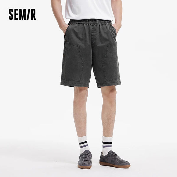 ខោខ្លីបុរស Semir ឆ្នាំ ២០២៦ សម្លៀកបំពាក់ធ្វើការក្រៅផ្ទះ ស្ទីលត្រជាក់ មានអារម្មណ៍ប្រឆាំងនឹងបាក់តេរី រលុង ត្រង់