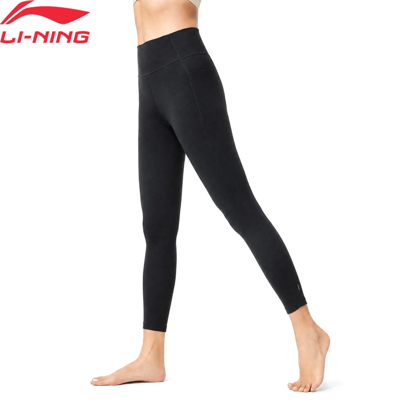 ខោហ្វឹកហាត់សម្រាប់នារី Li-Ning INNOSOFT តឹងណែន រក្សារាងបានល្អ 79% Polyamide 21% Elastane ខោកីឡា LiNing AULV024