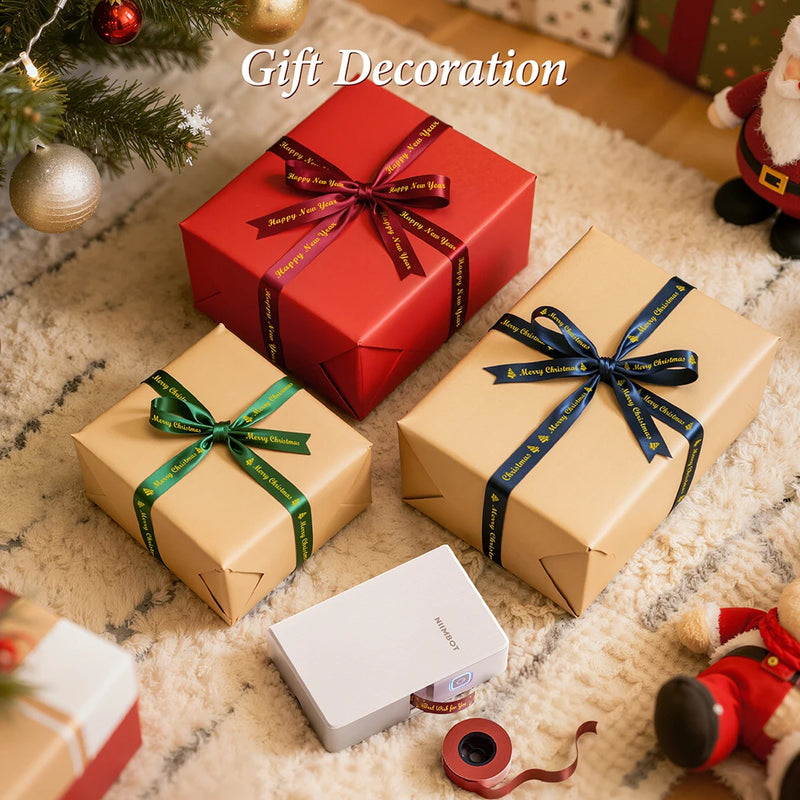 NIIMBOT N1/B18 Satin Ribbon Label and Special Carbon Ribbon for Birthday Gift Wedding Blessing scene