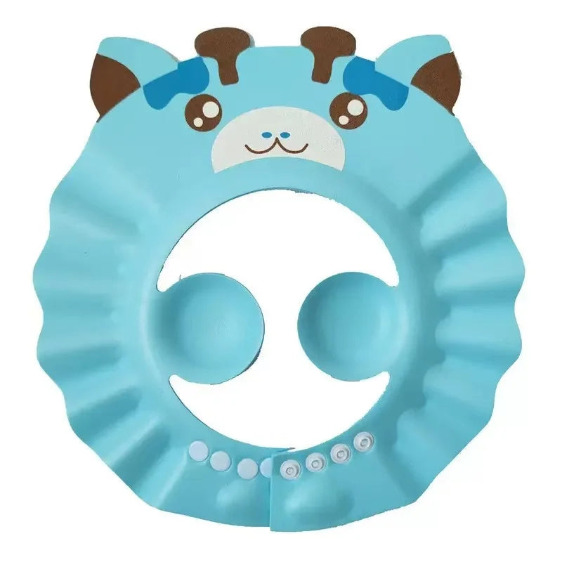 Baby Shower Soft Cap Adjustable Hair Wash Hat for Kids Ear Protection Safe Children Shampoo Bathing Shower Protect Head Cover
