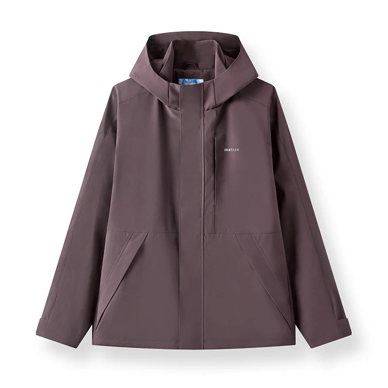 Semir Men Jacket Hooded Letter Print Couple Outdoor Casual Style Loose Autumn Windproof Outerwear Daily Wear 2026