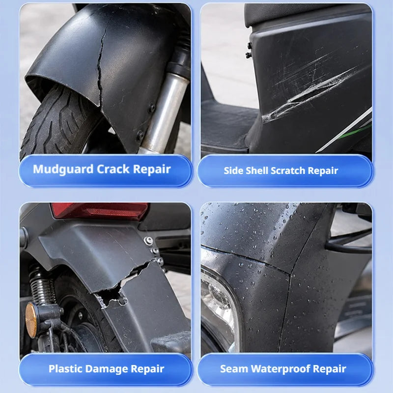 SEAMETAL Waterproof Duct Tape Self‑Adhesive Repair Sticker Fiberglass Reinforced Tapes for Electric Vehicle Motorcycle Shell