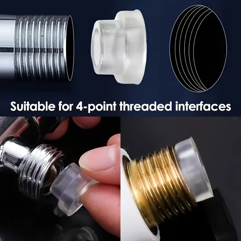 5/10pcs Universal Silicone Faucet Seal Washers with Locking Clamp.Leak-Proof Waterproof Gasket for Home Plumbing, Faucets.