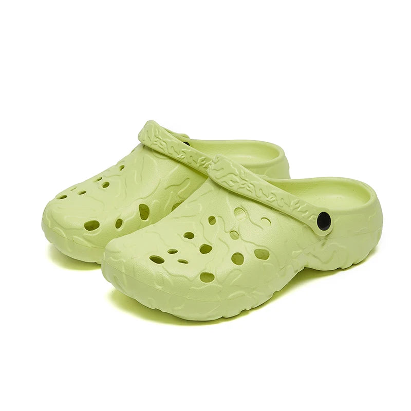 Plus Big Size 46 47 Summer Rubber Sandals Men Clogs Garden Shoes Zuecos Hombre Cholas Man Clog Beach Shoes Wide Foot
