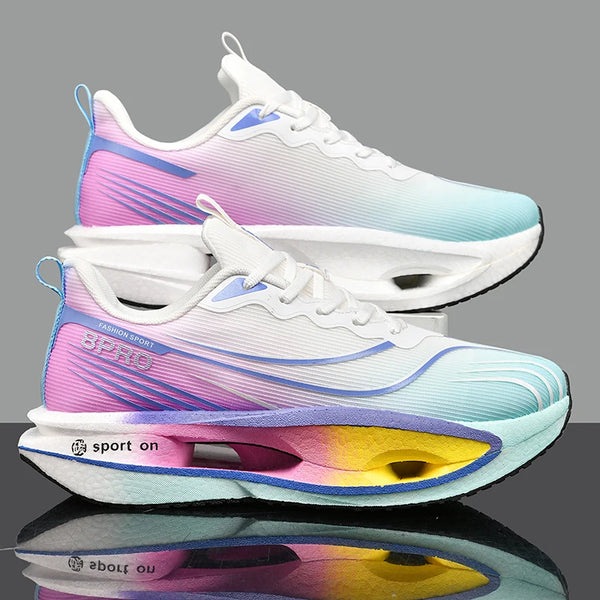 Men Women Carbon Racing Running Shoes Four Seasons New Breathable Lightweight Outdoor Casual Sneakers Couple Speed Sports Shoes