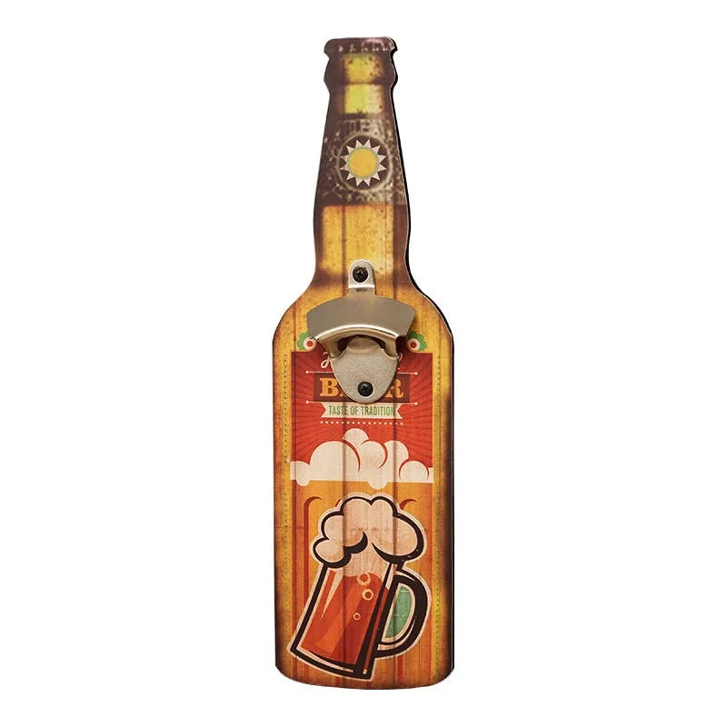 Creative Bottle Opener Restaurant Wall Decoration Restaurant Bar Barbecue Shop Wall Pendant Personalized Bottle Opener