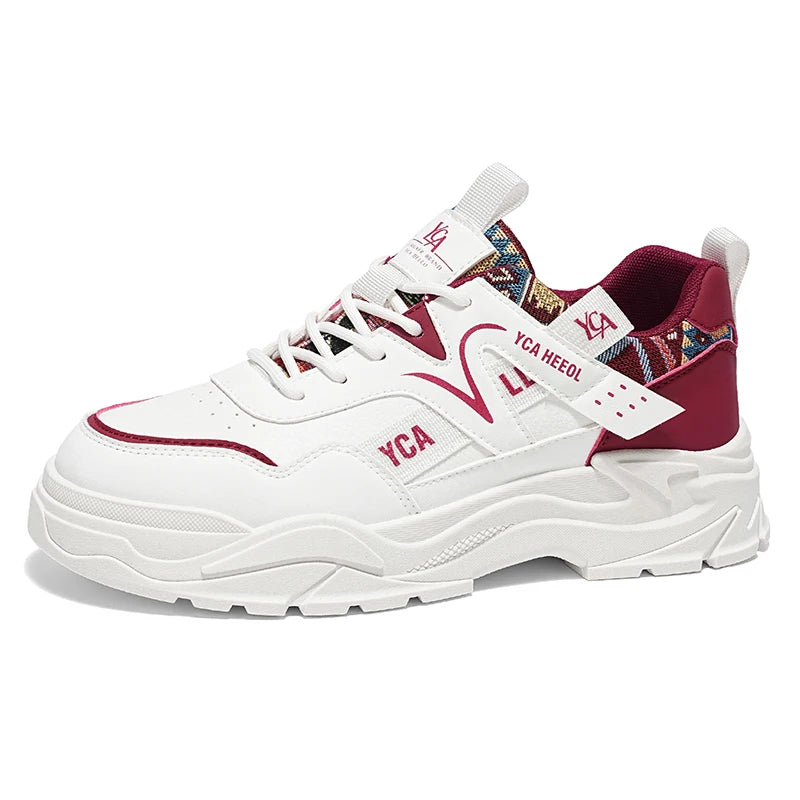 Men's fashion white casual shoes four seasons new breathable light soft-sole non slip comfort walking outdoor sports board shoes