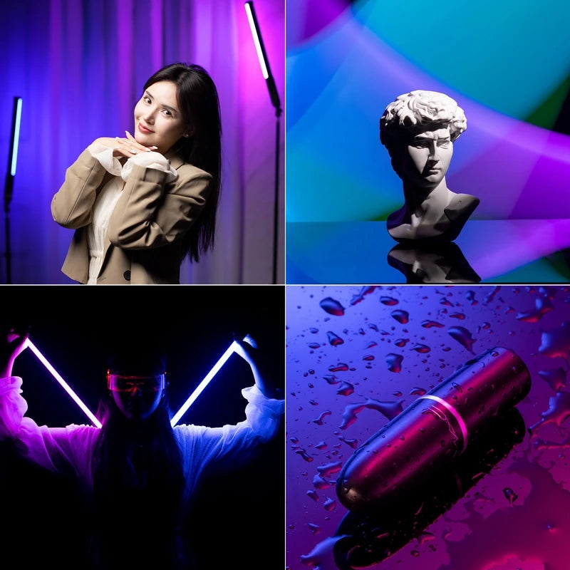 ដំបងភ្លើង Ulanzi VL119 RGB ដំបងភ្លើងកាន់ដៃ 2500-9000K ទម្ងន់ស្រាល 50cm RGB Stick Light អាចសាកបាន ភ្លើងបំភ្លឺថតរូប Vlog