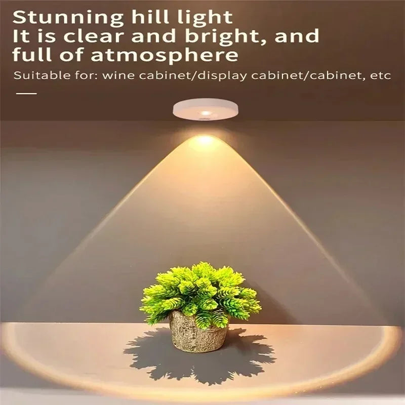 3 Colors LED Under Cabinet Lights with Remote Control Wireless Dimmable Night Lamp LED Lights for Home Wardrobe Light
