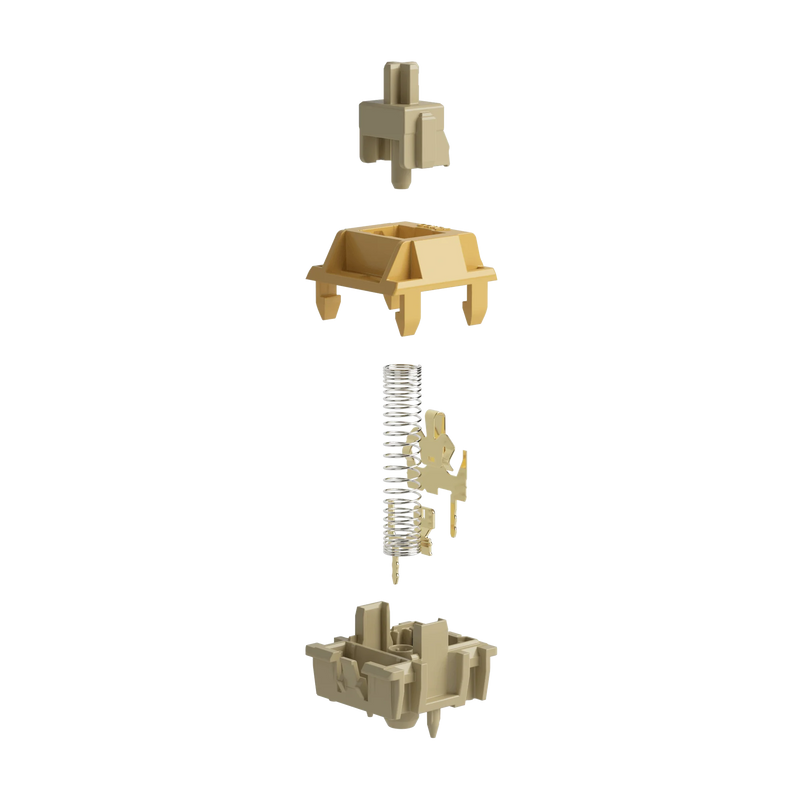 Akko Bittersweet Switch 5-Pin 48gf Muted Thocky Tactile Switch Factory Lubed Compatible with Cherry MX Mechanical Keyboard 45pcs