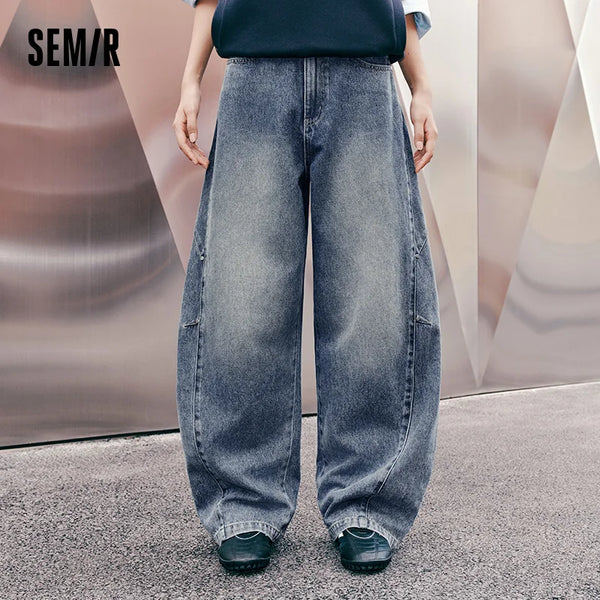 ខោខូវប៊យ Semir សម្រាប់នារី ជើងវែងរលុង ផ្អែមល្ហែម ទាន់សម័យ ខោខូវប៊យស្ទីលតាមដងផ្លូវ និទាឃរដូវ រដូវក្តៅ សម្លៀកបំពាក់ទីក្រុងប្រចាំថ្ងៃ 2026