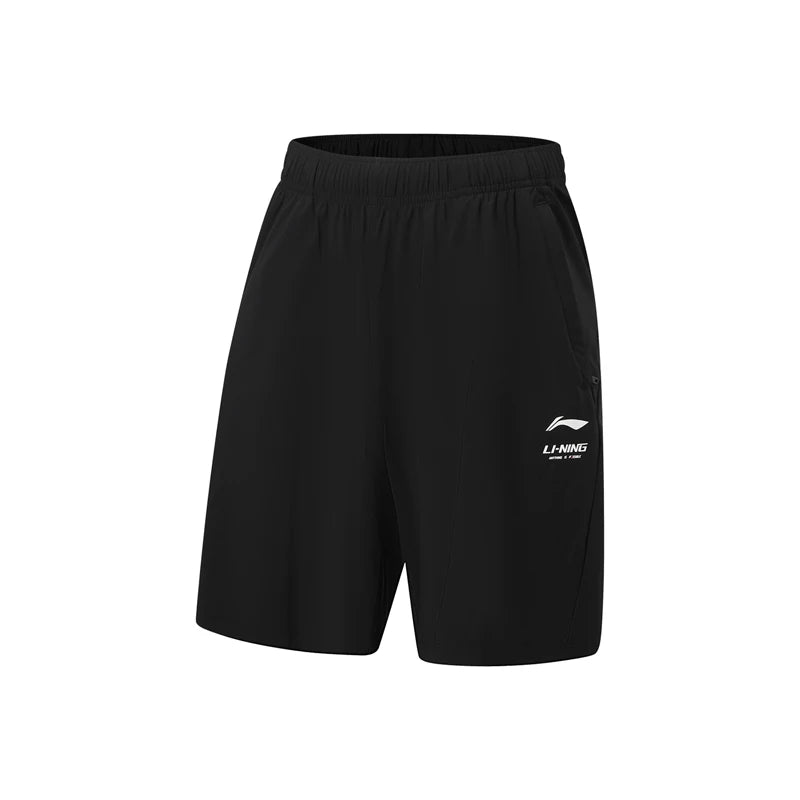 ខោខ្លីហាត់ប្រាណបុរស Li-Ning ប្រភេទប៉ាក់ LN DRY 79% Polyamide 21% Elastane ទំហំធម្មតា បាត LiNing សម្រាប់ហាត់ប្រាណ ដែលអាចដកដង្ហើមបាន AKYW041