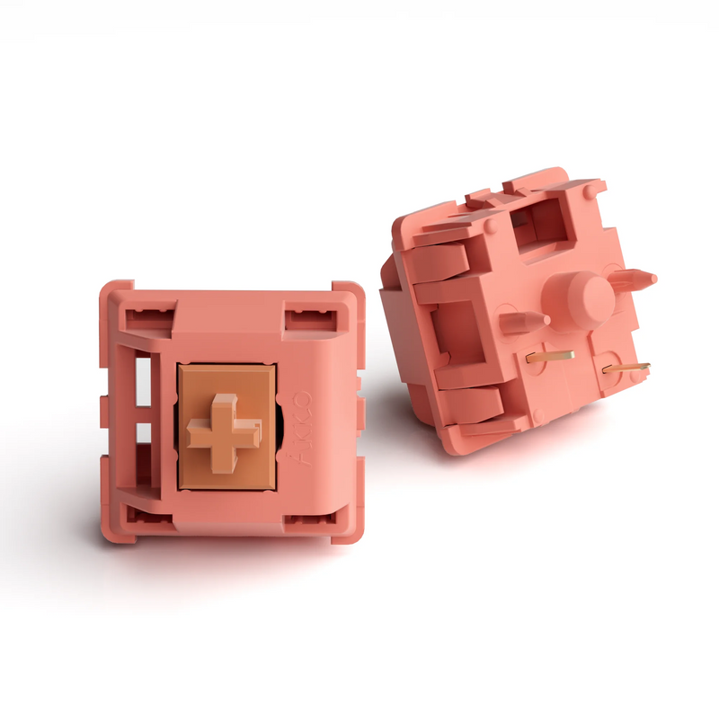 Akko Rosewood Switch 5 Pins 40gf Linear Switch Factory Lubed Deep Low-pitch Compatible with MX Mechanical Keyboard (45 pcs)