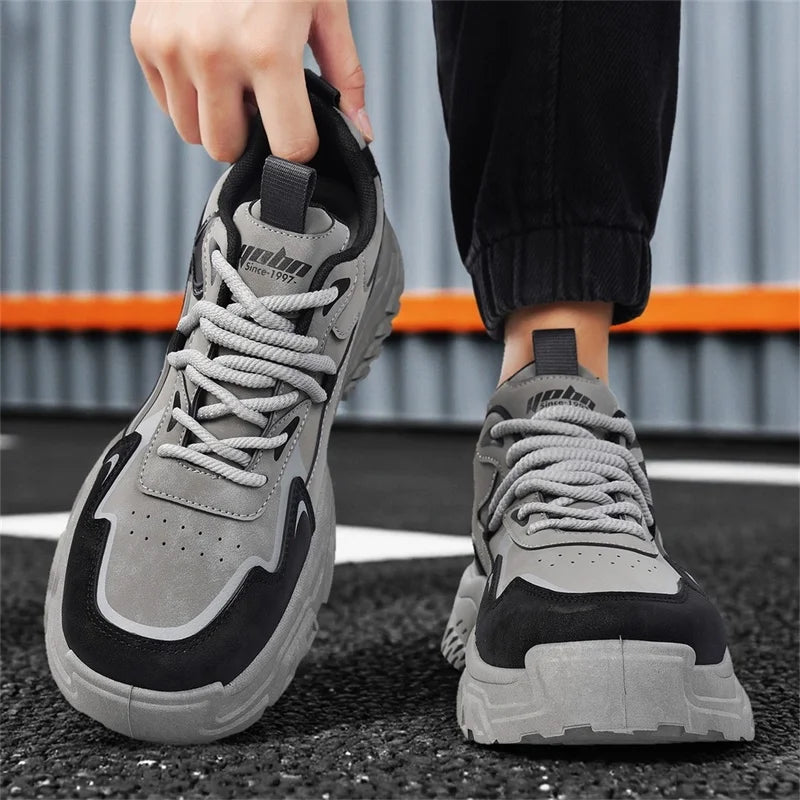 Chunky Sneakers Four Season Breathable Lightweight Outdoor Casual Walking Shoes Fashion Soft Sole Sports Running Shoes Board Sho