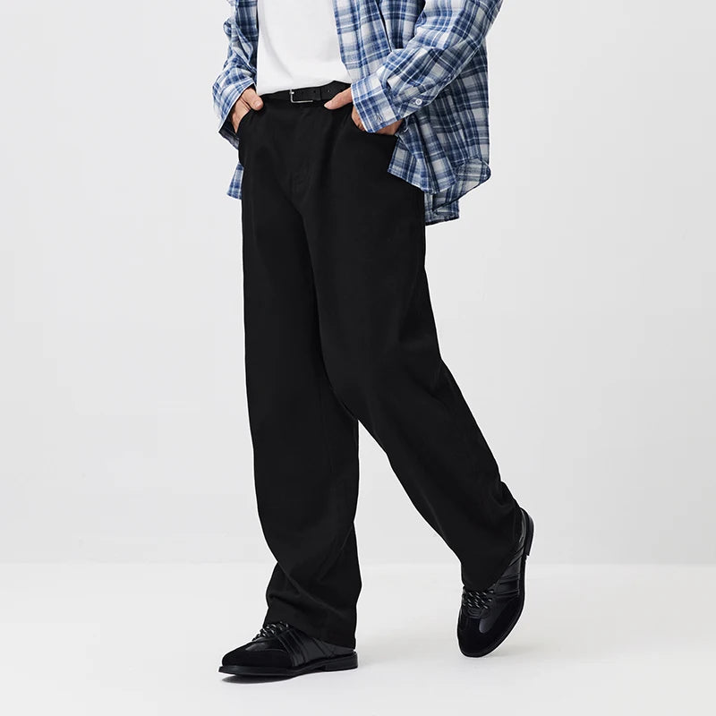 ខោខូវប៊យបុរស Semir រាងស្លីម ជើងត្រង់ រចនាតិចតួចបំផុត អាចប្រើប្រាស់បានច្រើនយ៉ាង រដូវរងាថ្មី ឆ្នាំ២០២៦ ស្លៀកប្រចាំថ្ងៃ ស្ទីលធម្មតាក្នុងទីក្រុង