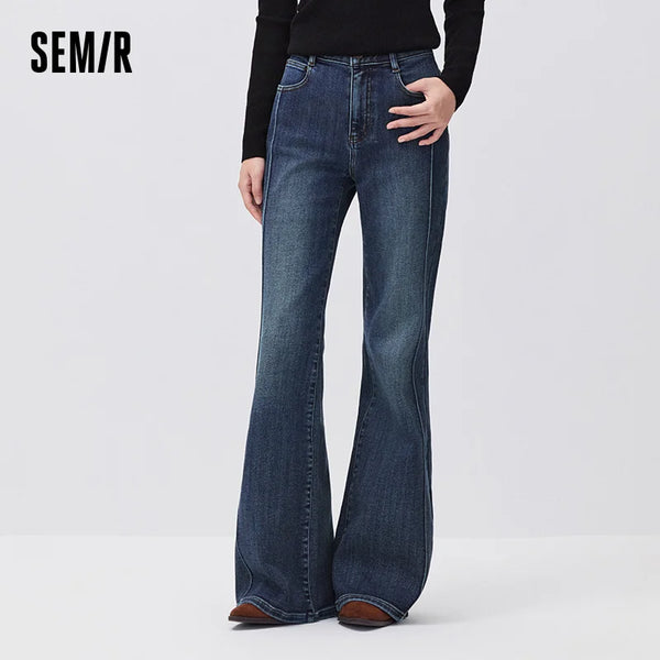 ខោខូវប៊យ Semir សម្រាប់នារី សាច់ក្រណាត់ត្រជាក់ ប្រឆាំងបាក់តេរី រលុង សម ជើងវែង ធ្វើពីកប្បាសឆៅ លាយជាមួយ hemp ថ្មី ឆ្នាំ២០២៦ សម្រាប់ពាក់ប្រចាំថ្ងៃក្នុងរដូវរងា