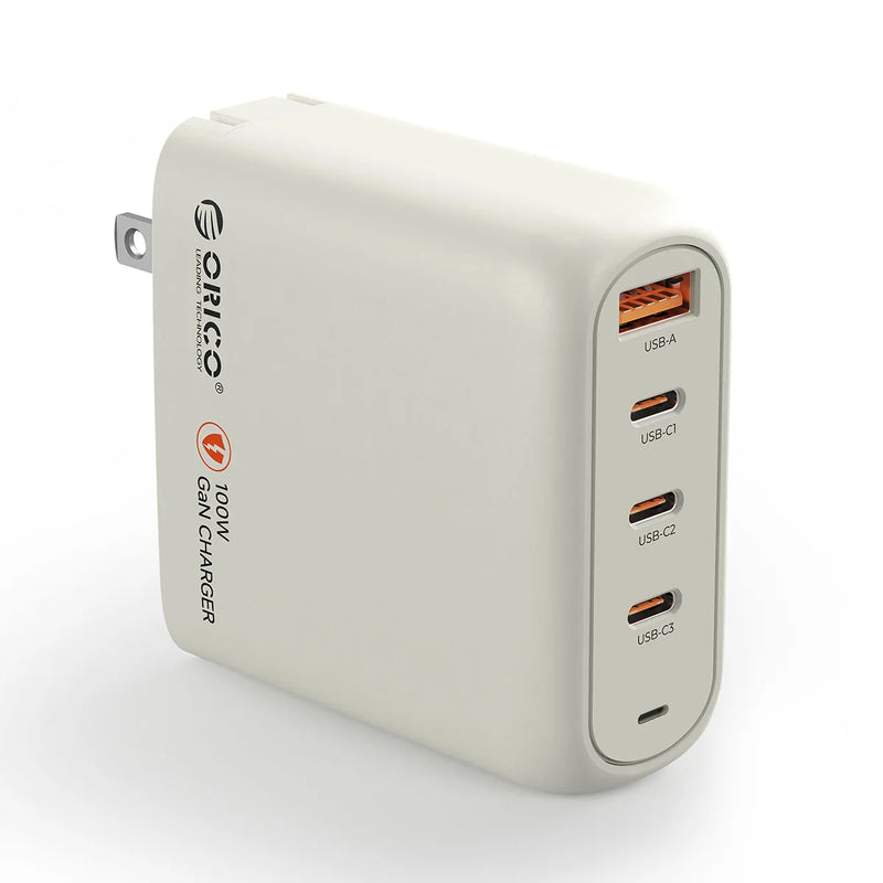 ORICO 100W GaN Charger USB C Charger QC4.0 3.0 Quick Charge For Macbook Laptop Tablet PD Fast Charger For iPhone 18 17 16 Pro