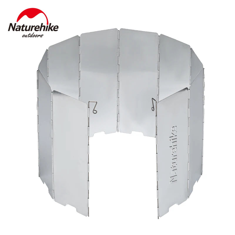 Naturhike Stove Windshield 8Pcs 10Pcs Outdoor Camping Portable Folding Screen Lightweight Foldable Picnic BBQ Windscreens
