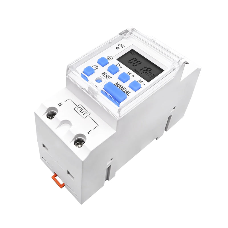 TOMZN AC 220V 230V 12V 24V 48V 16A New Type Din Rail Single Phase Weekly 7 Days Programmable Digital TIME SWITCH Relay Timer