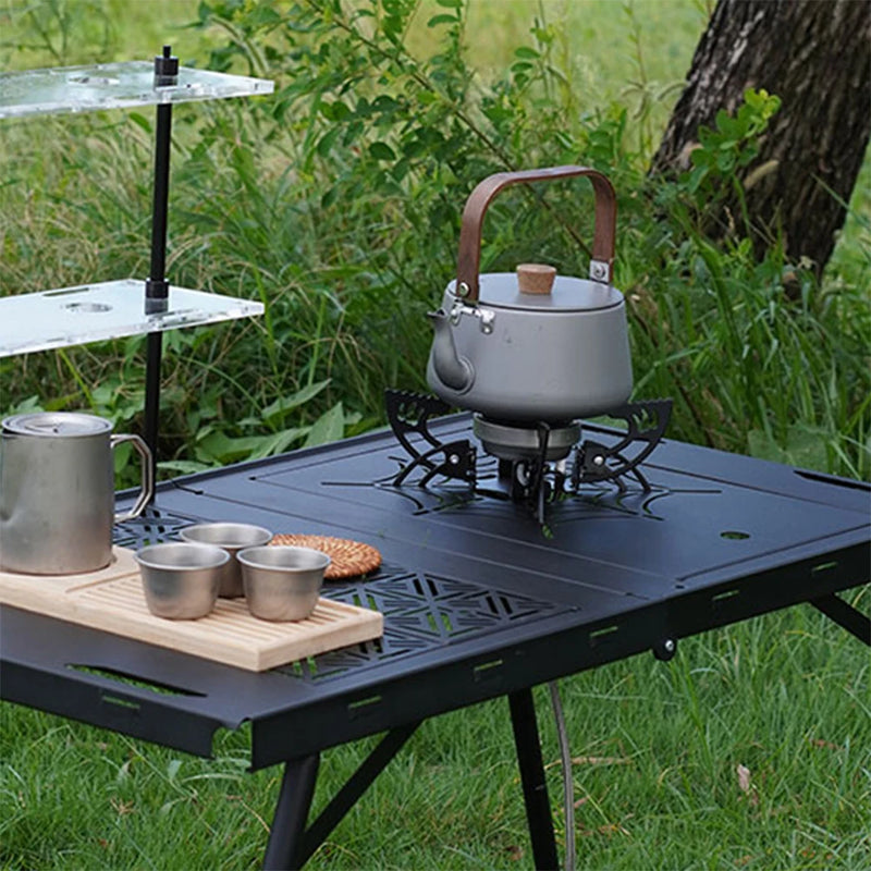 2025 New 4200W Foldable Camping Cooker Burners Wind Resistant Flame Stability Compacts Portable Design for Outdoor Cooking