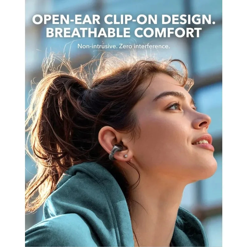 កាសស្តាប់ត្រចៀកប៊្លូធូស Soundcore C30i Original Ear Clip Open Earphones ទម្ងន់ស្រាល និងមានគុណភាពខ្ពស់ ធន់នឹងញើស និងមានលក្ខណៈស្ព័រ