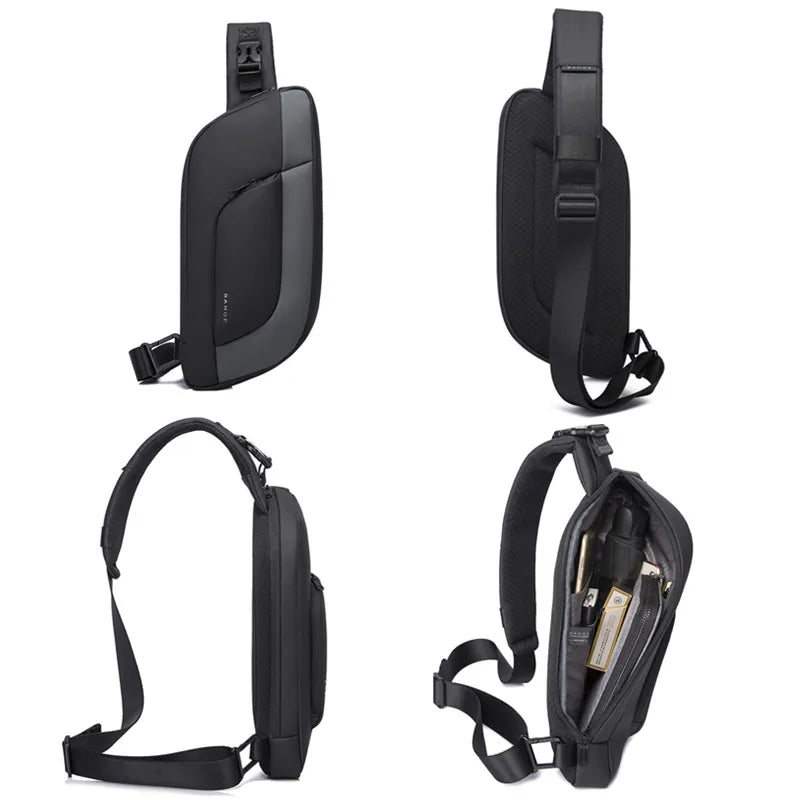 BANGE Men Chest Bag New Design korean Multifunction Waterproof Anti-stain Big Capacity Travel Portable Crossbody Bag Sling Bags