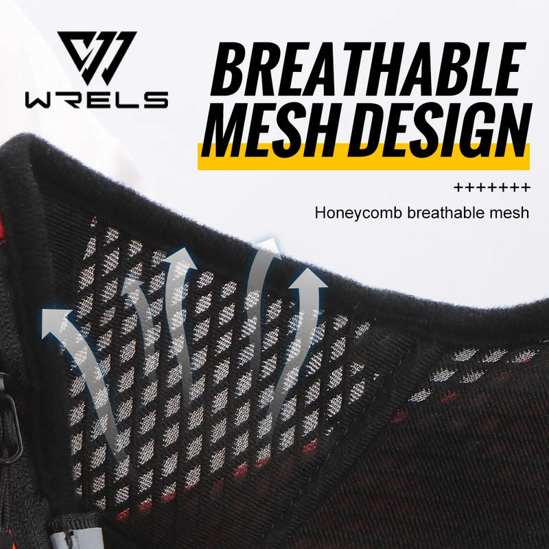 WRELS Running Vest Lightweight Hydration Vest with Water Bladder Hydration Backpack for Marathon Trail Cycling Hiking Jogging
