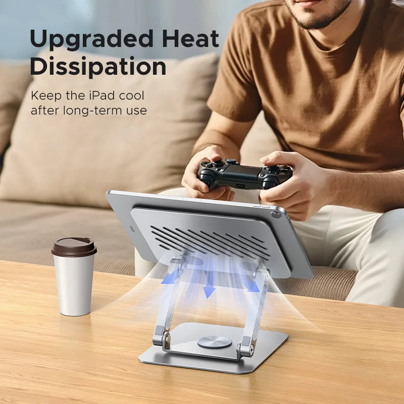 UGREEN Tablet Phone Stand 360°Rotatable Aluminum iPad Stand For iPad Pro iPhone Xiaomi Tablet Support Laptop Stand Tablet Holder