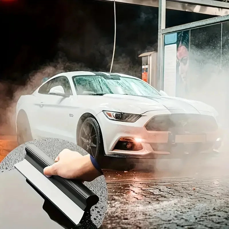 1pc Non-Scratch Soft Silicone Car Squeegee Paint Safe Windshield Glass Water Scraper Portable Auto Detailing Window Cleaner