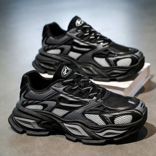 Chunky Sneakers Four Seasons New Men's Breathable lightweight Soft Sole Comfort Outdoor Fashion Casual Speed Running Sports Shoe