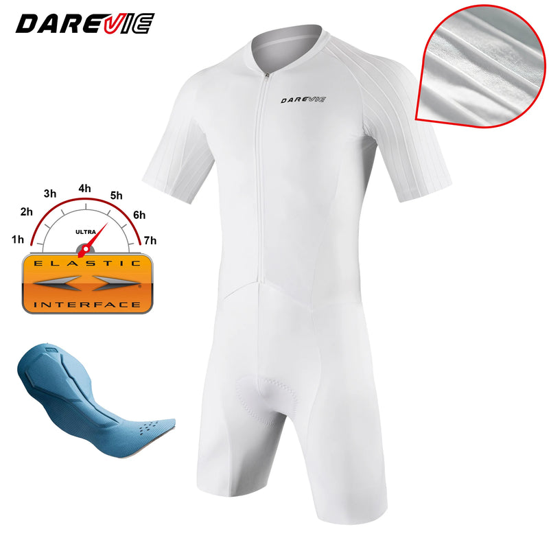 ឈុតជិះកង់ DAREVIE Aero ល្បឿនលឿន ឈុតស្បែក PRO កម្រិតបុរស អាវយឺតជិះកង់ ស្រូបយកសំណើម ស្រាល ទន់ សម្រាប់បុរស