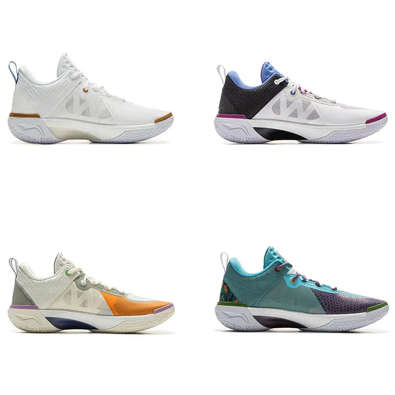ស្បែកជើងបាល់បោះបុរស Li-Ning WADE SHADOW 6V2 នៅលើទីលាន BOOM Cushion ស្បែកជើងកីឡាដែលអាចពាក់បាន ស្បែកជើងប៉ាតា LiNing Stable Support Sneakers ABPV021