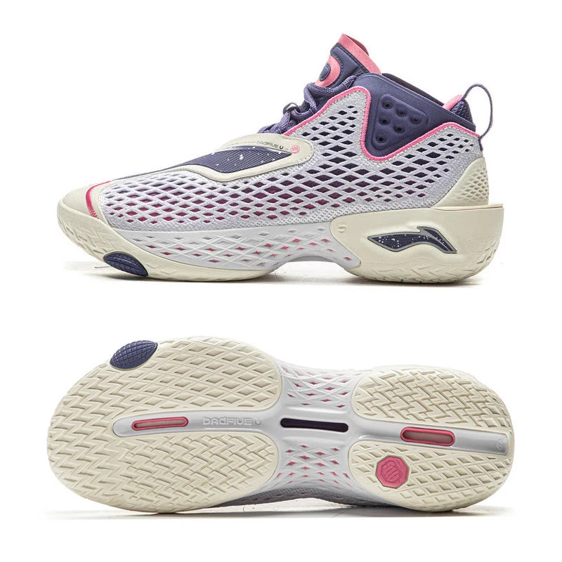 ស្បែកជើងបាល់បោះបុរស Li-Ning BADFIVE V ក្រៅផ្ទះ SUPER BOOM Cushion LIGHT FOAM PLUS ស្បែកជើងប៉ាតា LiNing ឆ្លុះបញ្ចាំងពន្លឺ ABFV025
