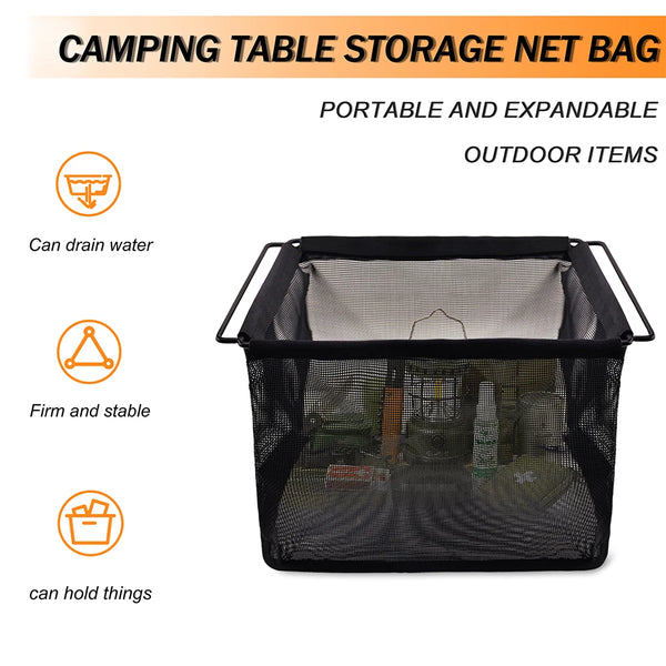 IGT  Bucket  1Unit  Mesh Water Filter Basket Camping Table Storgae bag  Bowl and Cup Picnic Bag Outdoor Accessories