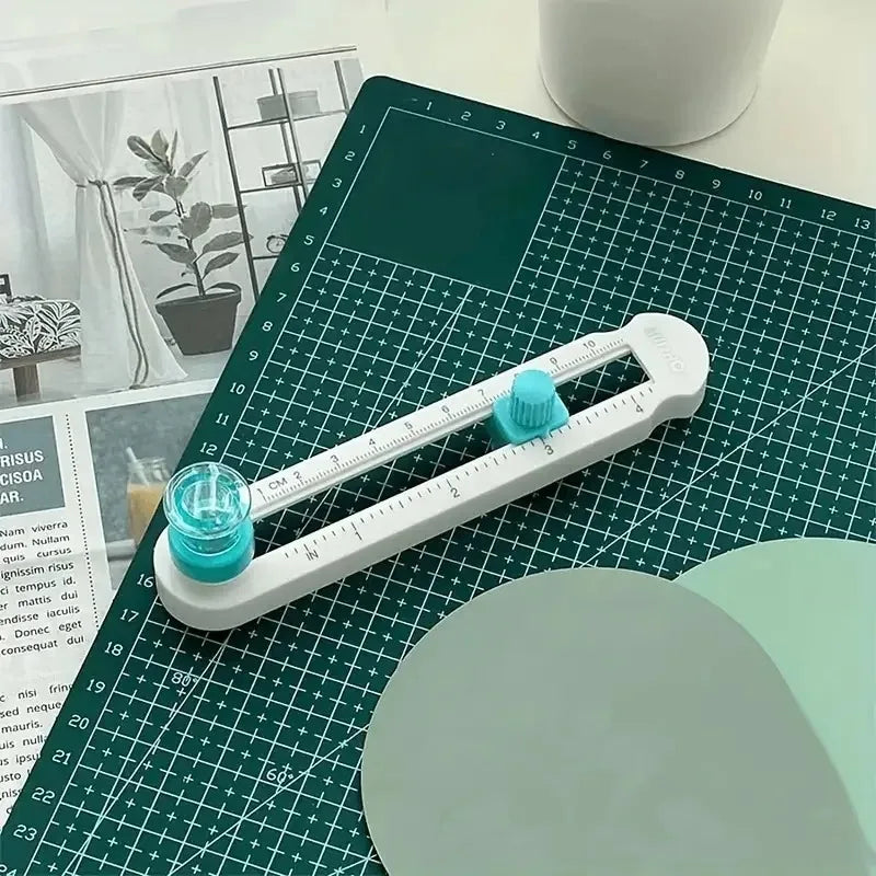 360 ° Cutter Circulaire Régulable Et Lame De Rechange - Outil De Scrapbooking De Précision Pour Des Coupes Circulaires Parfaites