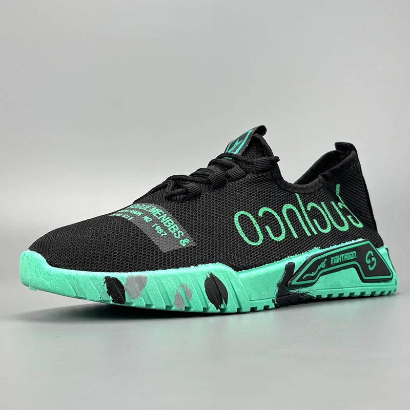 Men's lightweight sports shoes summer new breathable mesh versatile men's shoes anti slip soft sole running shoes men's sneakers