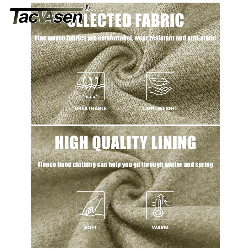 TACVASEN Full Zip Knitted Sweater Mens Stylish High Quality Soft Warm Fleece Jacket Spring Hiking Sports Casual Coat Male
