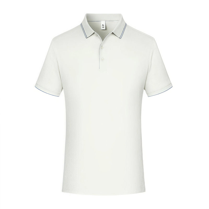 Ice Silk Polo Shirt Short Sleeve Turn-down Collar Traceless Breathable Workwear T-shirt Team Clothing Custom Logo Pattern