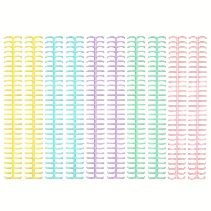 5-10 Pieces Plastic Binding Spines 30-Ring Binder Spines for Professional Documents Spiral Binding Spines for Binding Machines