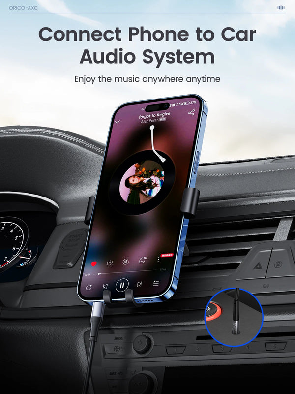 ORICO USB C to 3.5mm Audio Aux Jack Cable Type C Lightning Adapter to 3.5mm Headphone Stereo Cord Car for iPad Pro Samsung